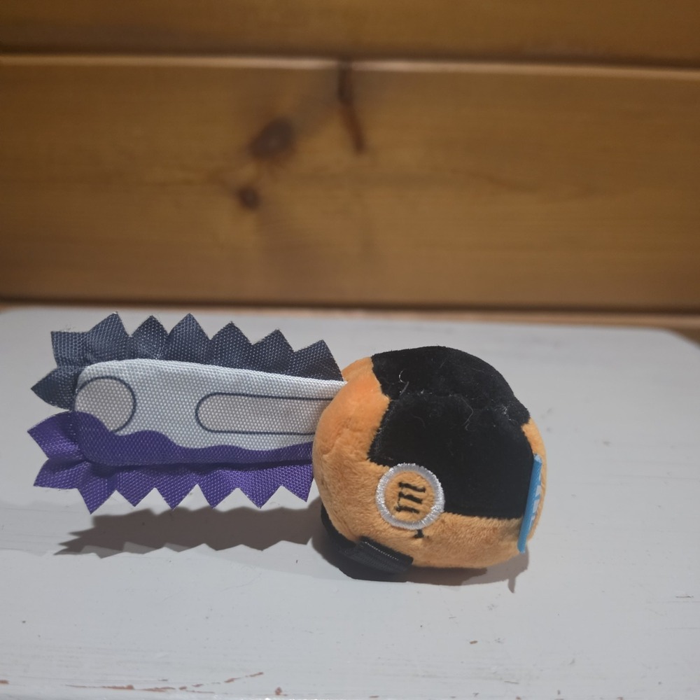 Very Rare HTF 2023 Barkbox Chainsaw Man Squeak Crinkle 4" Small Dog Toy